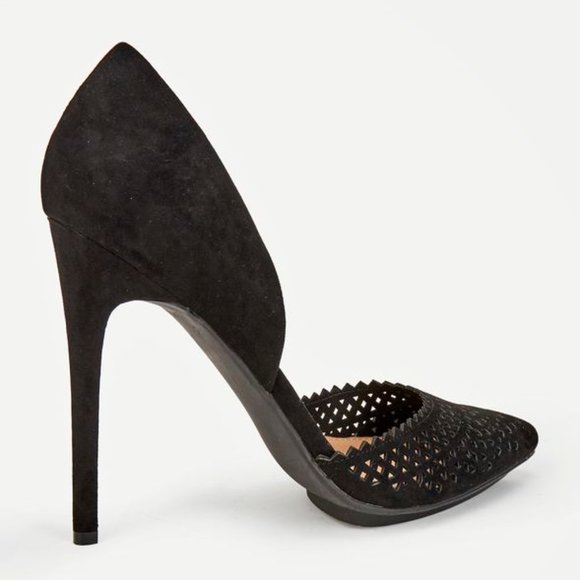 JUSTFAB PERFA pumps HIgh Heels 4.5IN black Sz 8 - Picture 5 of 5